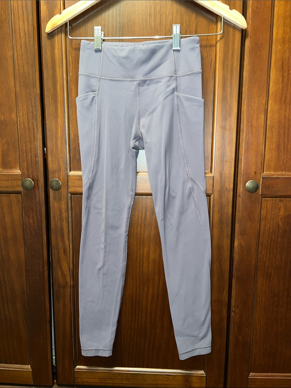High Rise Activewear Athletic Performance Leggings Lavender Purple Size M 8-10